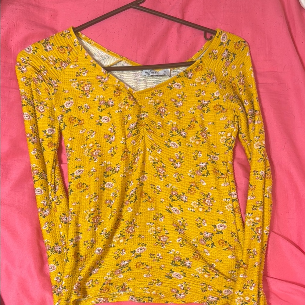 Floral Yellow Top